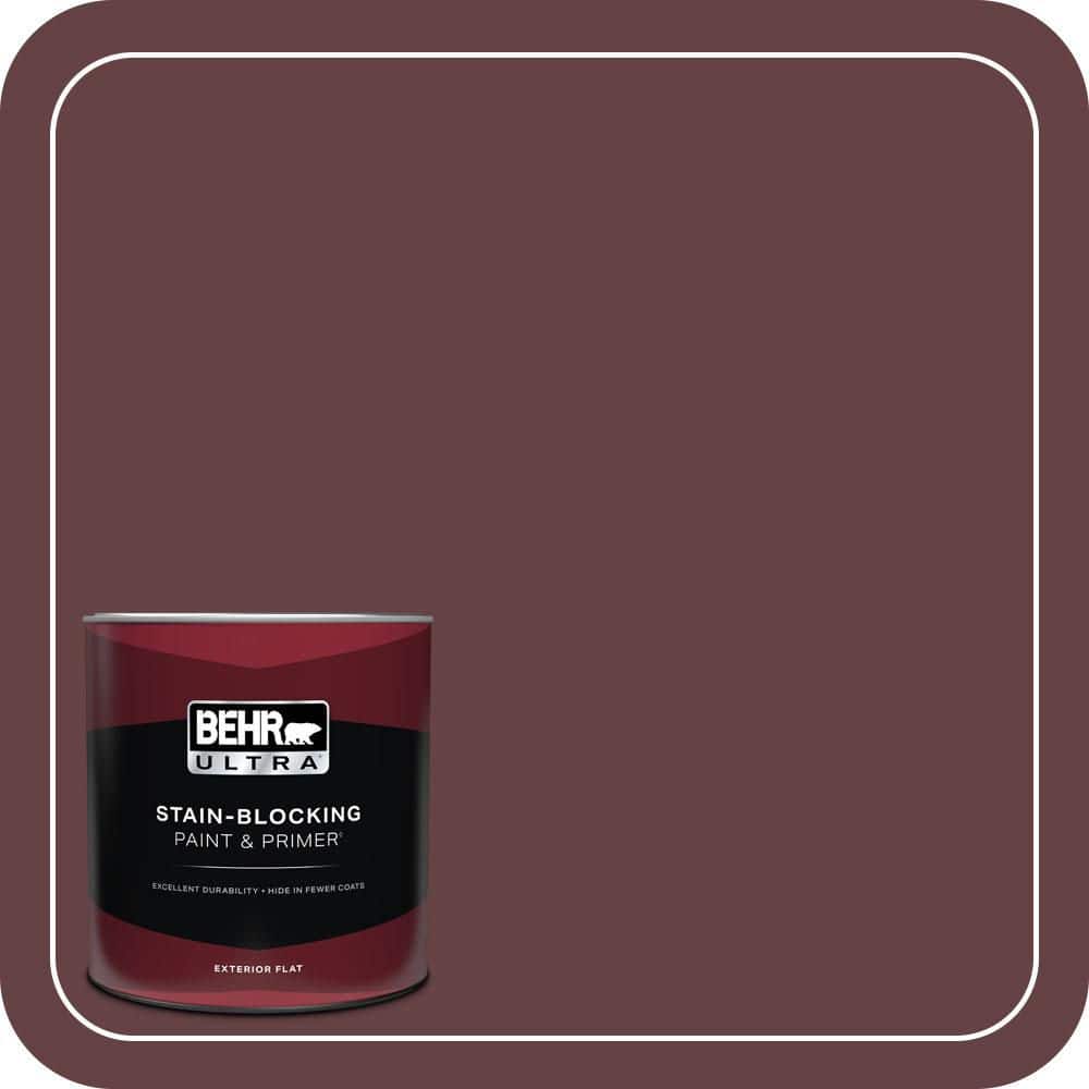 BEHR ULTRA 1 qt. #T11-10 Wild Thing Flat Exterior Paint & Primer