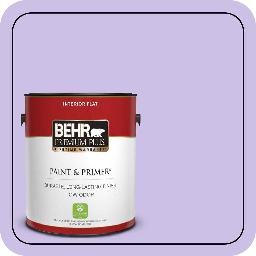 BEHR PREMIUM PLUS 1 gal. #P560-3 Party Hat Flat Low Odor Interior Paint & Primer
