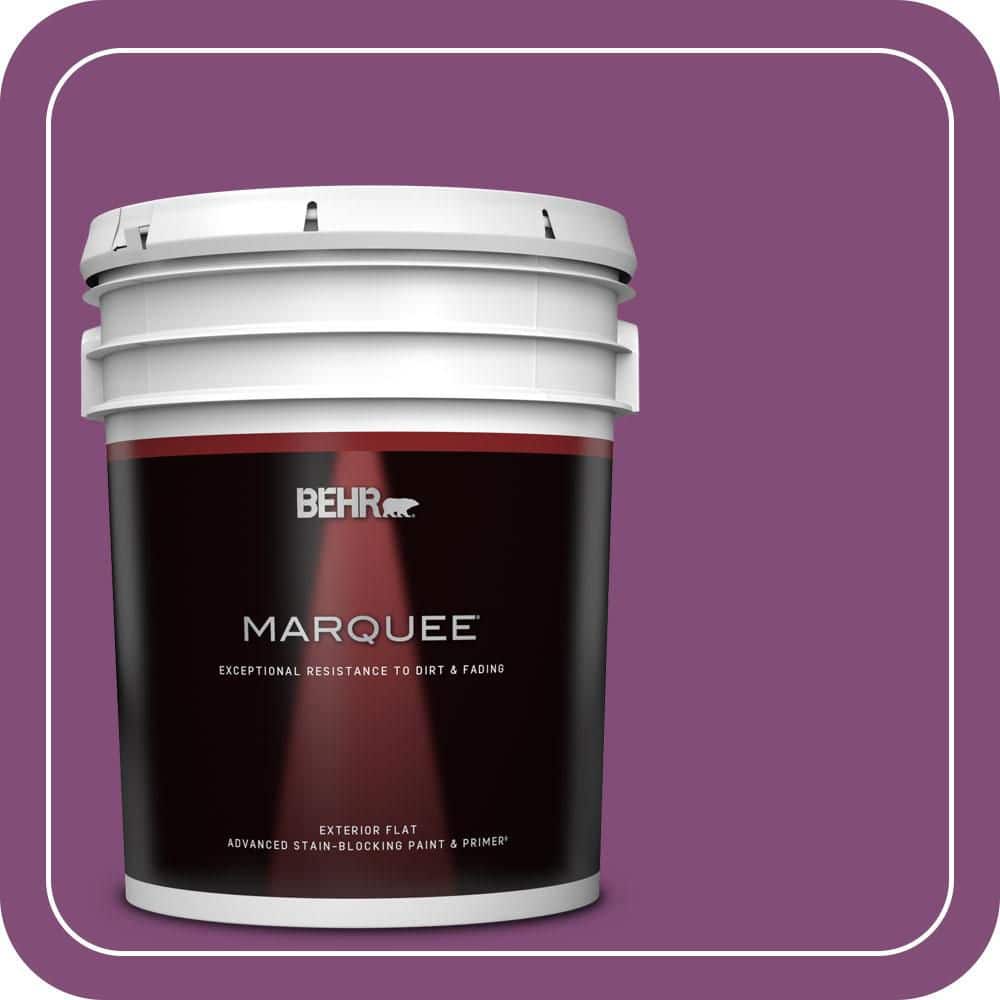 BEHR MARQUEE 5 gal. #T15-12 Graphic Grape Flat Exterior Paint & Primer