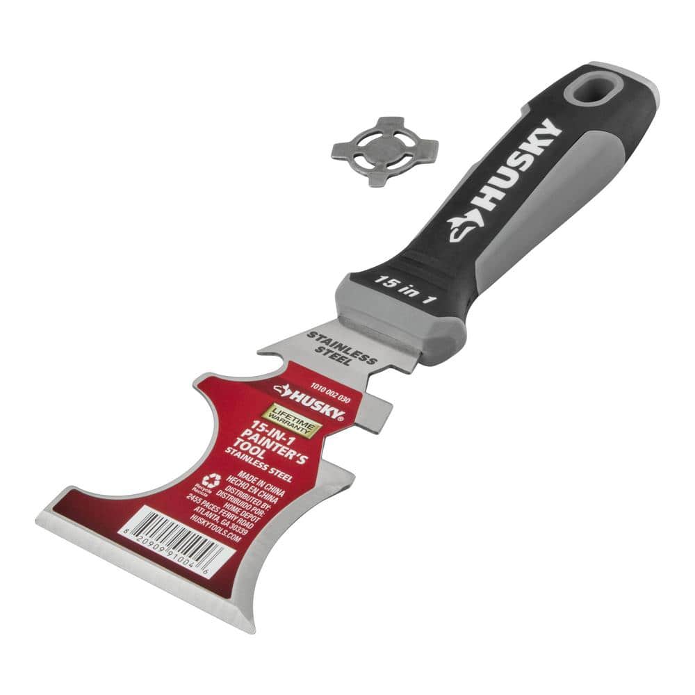 Husky 15-in-1 Painters Multi-Tool with Stainless Steel Blade (2)
