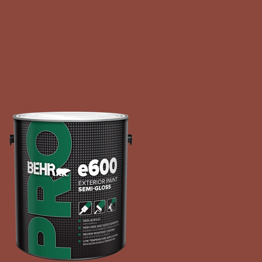 BEHR PRO 1 gal. #PPF-30 Deep Terra Cotta Semi-Gloss Exterior Paint