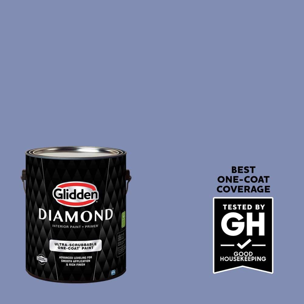 Glidden Diamond 1 gal. PPG1167-5 Skysail Blue Flat Interior Paint with Primer