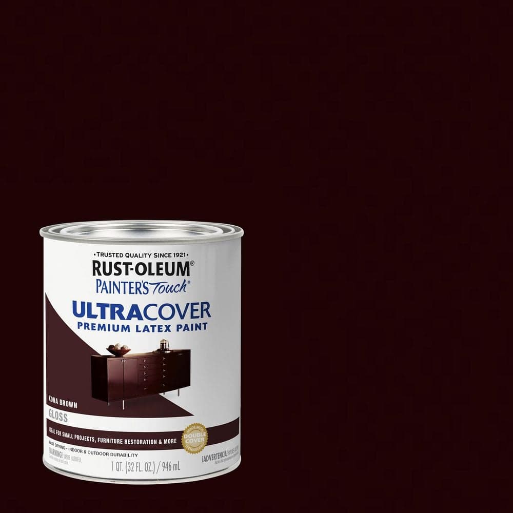 Rust-Oleum Painter's Touch 32 oz. Ultra Cover Gloss Kona Brown General Purpose Paint (Case of 2)