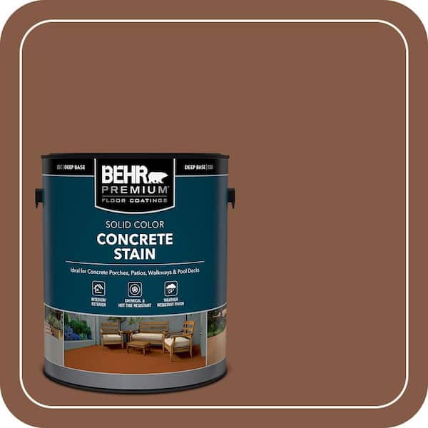 BEHR PREMIUM 1 gal. #PFC-20 Coronado Solid Color Flat Interior/Exterior Concrete Stain (2)