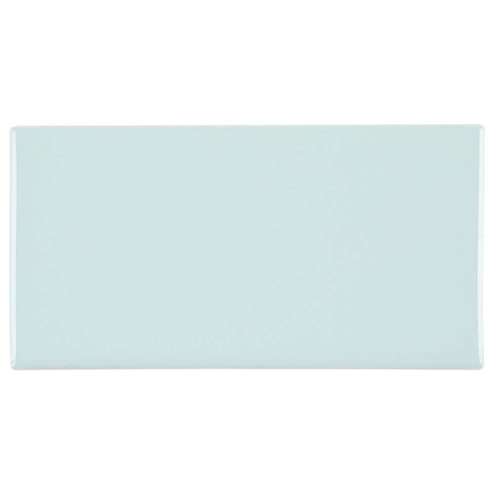 Daltile Restore 3 in. x 6 in. Glazed Ceramic Cool Mint Subway Tile (12.5 sq. ft. / case)