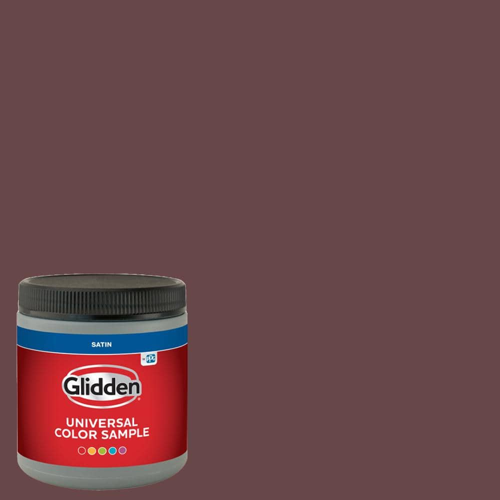 Glidden 8 oz. PPG1054-7 Chocolate Eclair Satin Interior Paint Sample (1)