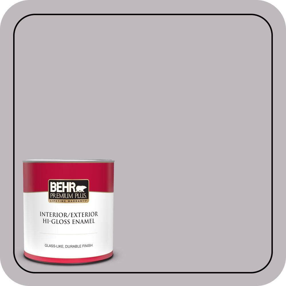 BEHR PREMIUM PLUS 1 qt. #N570-2 Standing Ovation Hi-Gloss Enamel Interior/Exterior Paint & Primer (1)