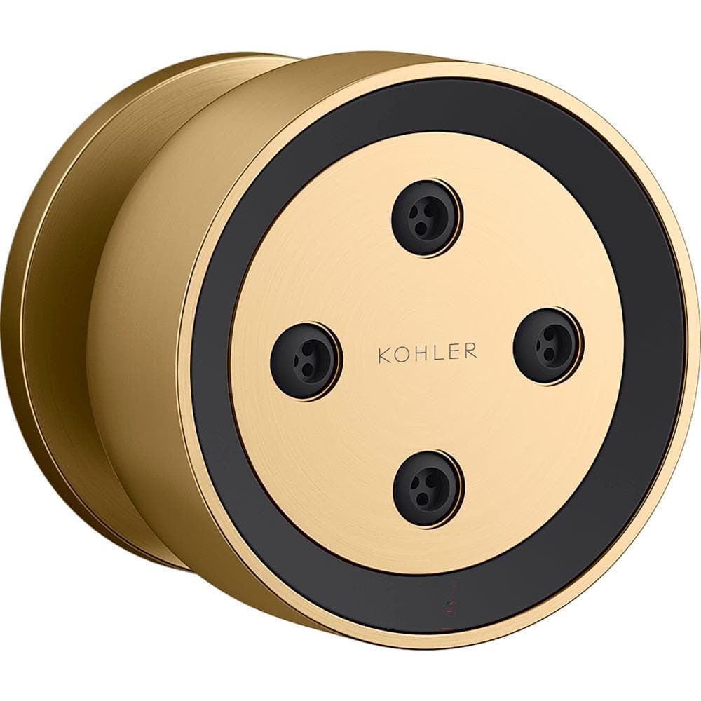 KOHLER Statement 2.75 in. 4-Sprayer Body Jet in Vibrant Brushed Moderne Brass (1)