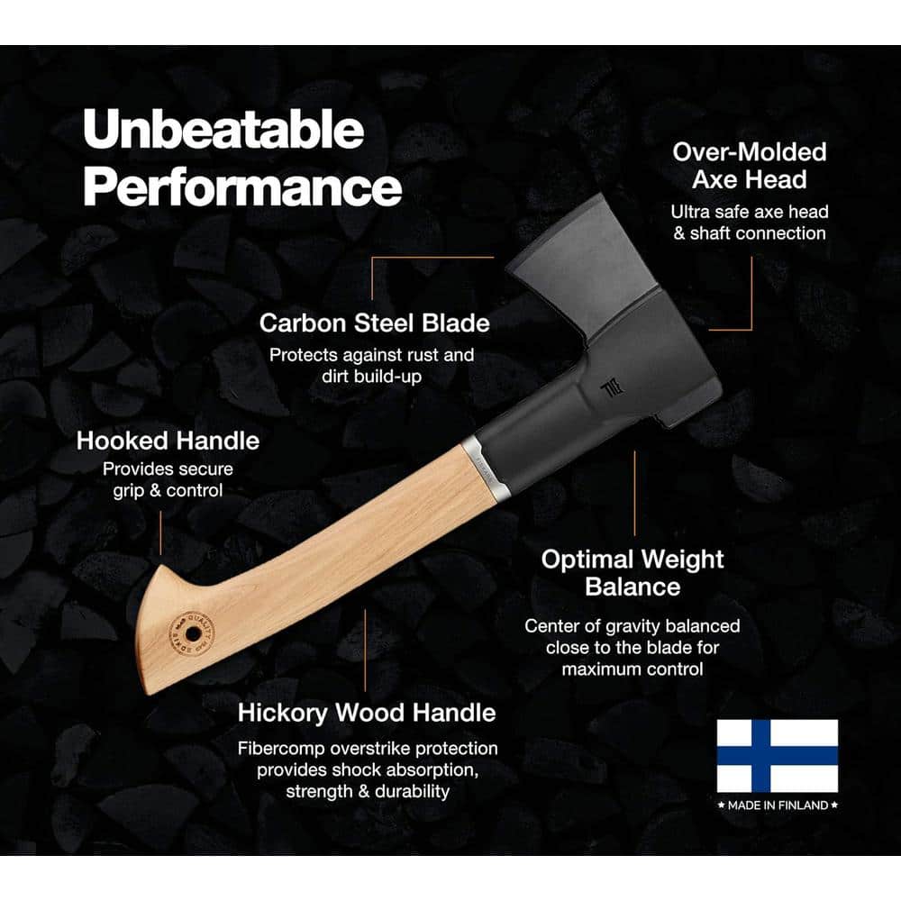 Fiskars 14 in. Hickory Wood Handle Norden Camp Hatchet (3)