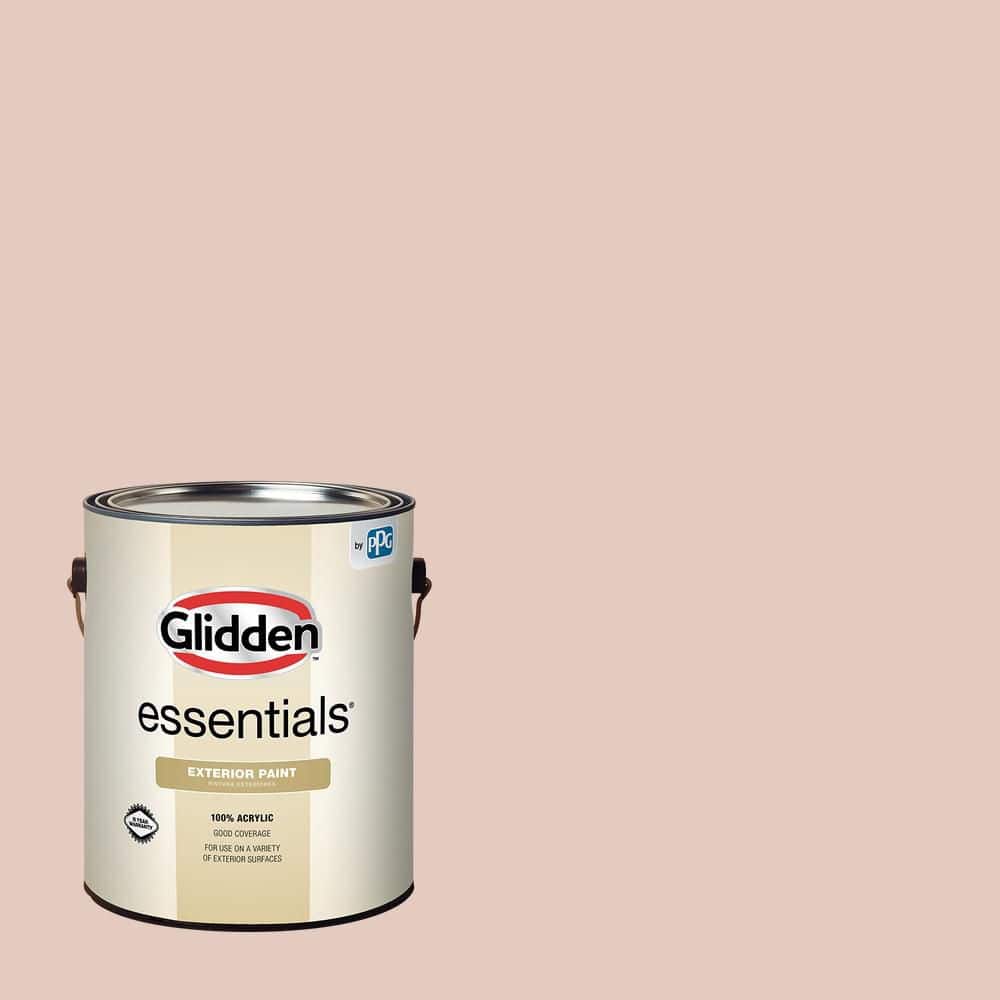 Glidden Essentials 1 gal. PPG1061-3 Belle Of The Ball Semi-Gloss Exterior Paint