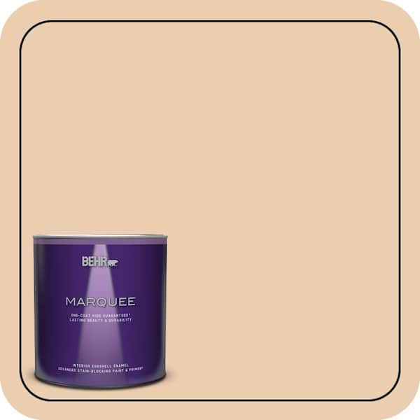 BEHR PREMIUM PLUS #BXC-64 Shortbread Cookie Enamel Interior/Exterior Paint & Primer Color Sample (2)