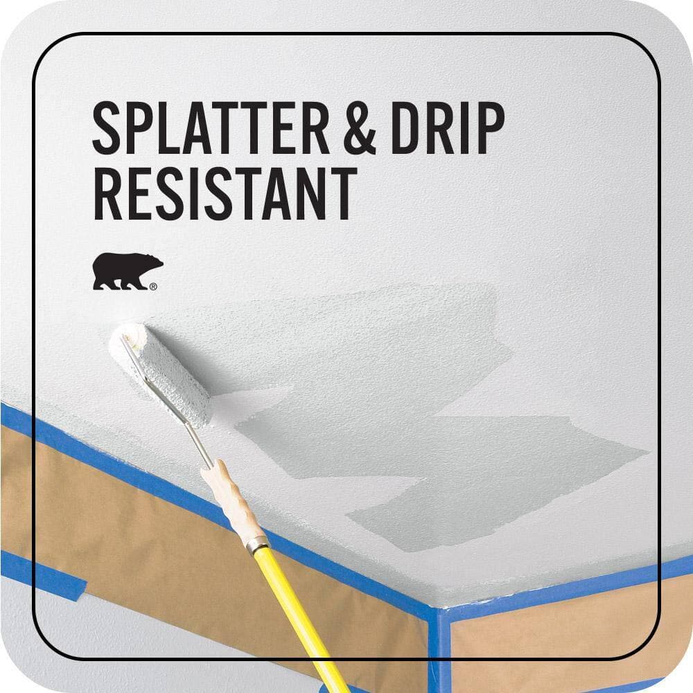 BEHR ULTRA 1 gal. #PPU26-14 Drizzle Ceiling Flat Interior Paint and Primer (4)