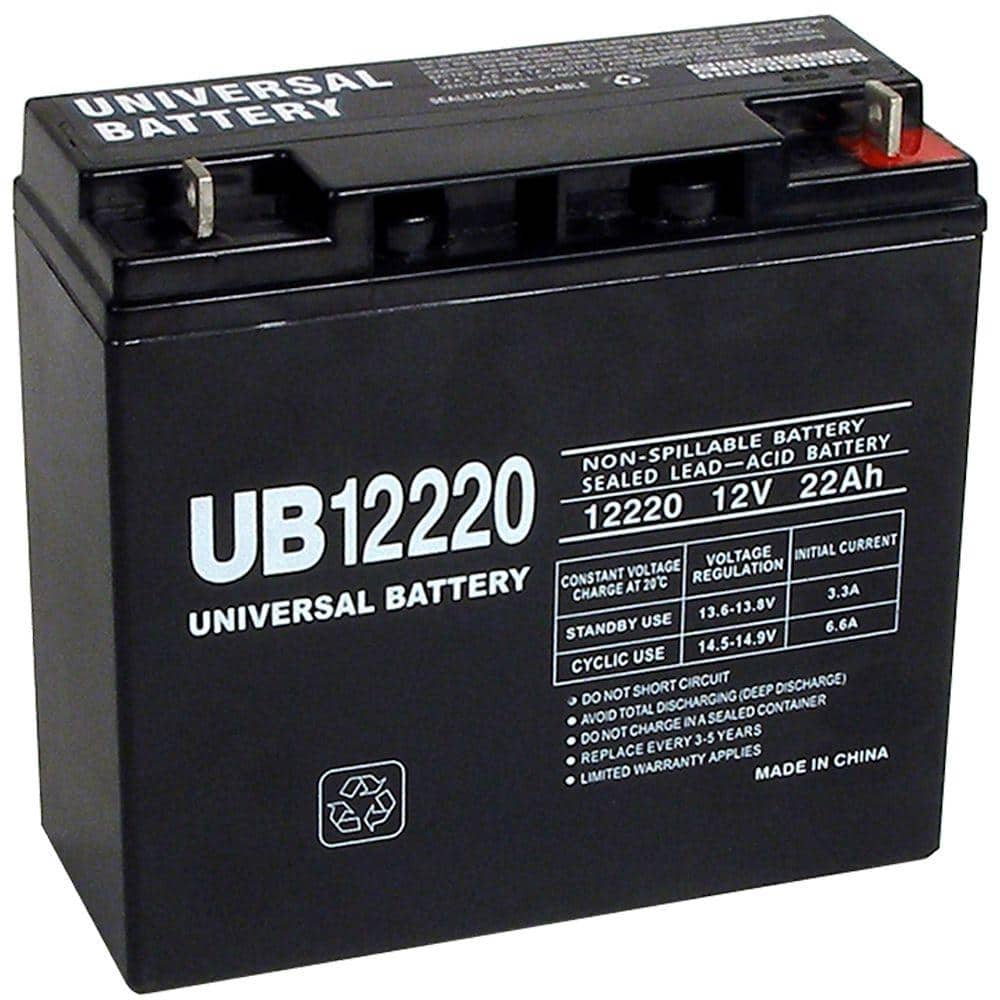 UPG 12-Volt 22 Ah T4 Terminal Sealed Lead Acid (SLA) AGM Rechargeable Battery (1)