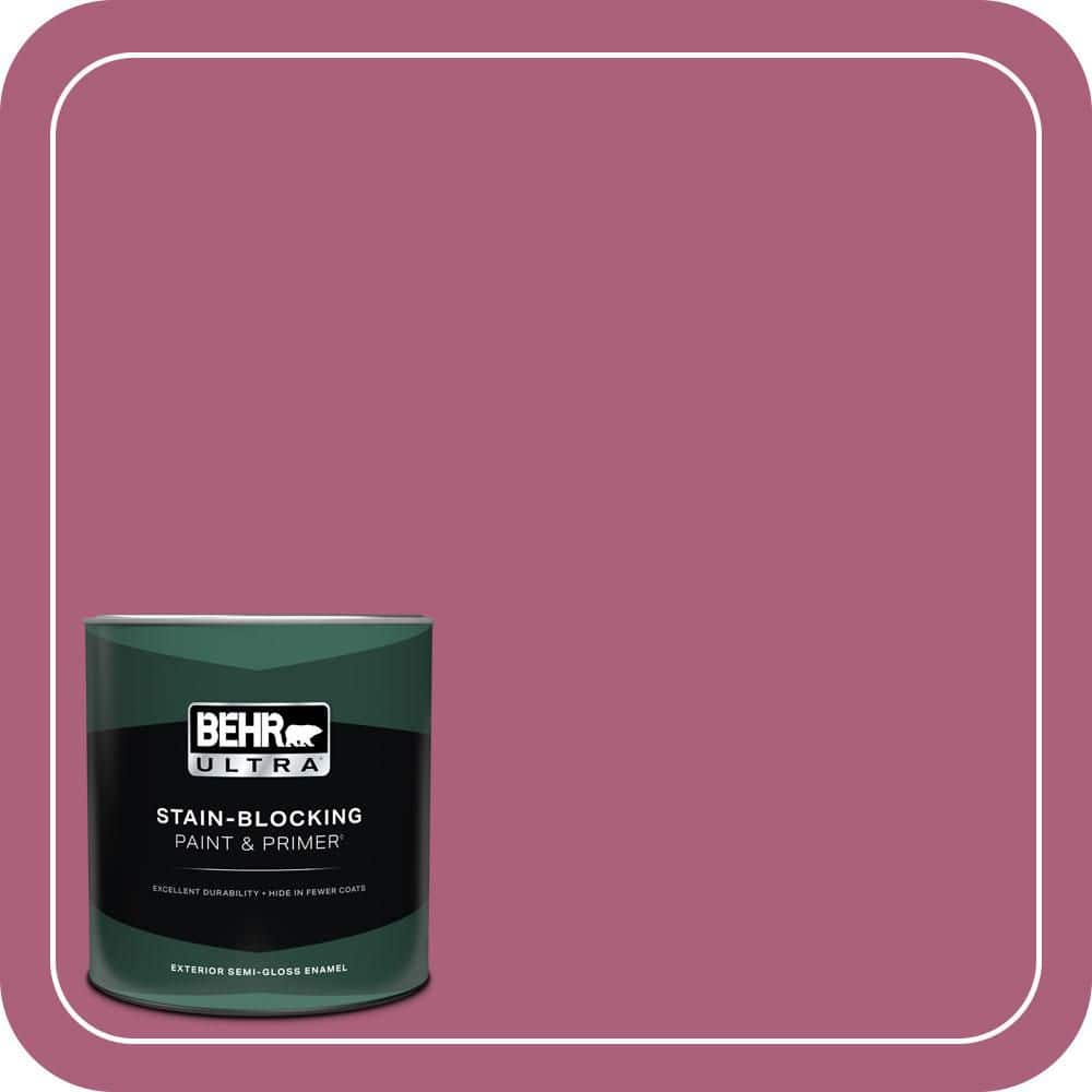 BEHR ULTRA 1 qt. #T13-1 Daah Ling Semi-Gloss Enamel Exterior Paint & Primer
