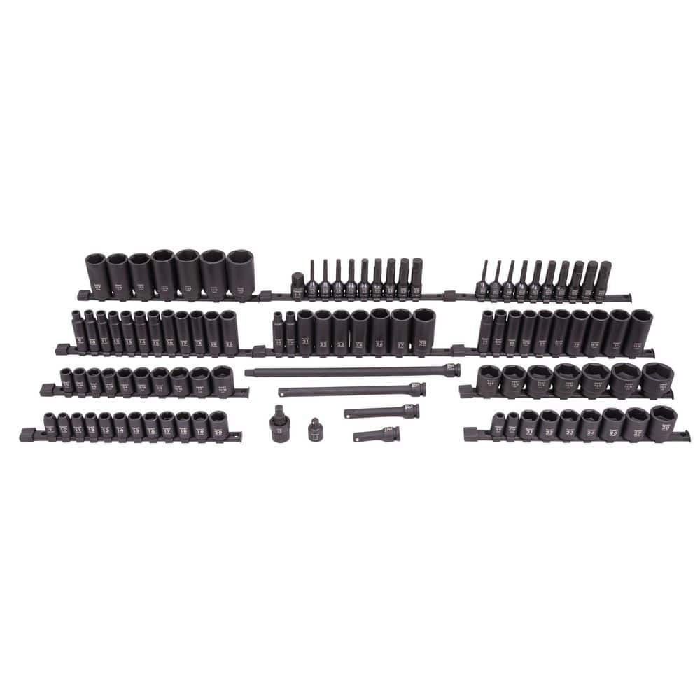 SUNEX TOOLS 1/2" Drive Master Impact Socket Set (102-Piece) (2)