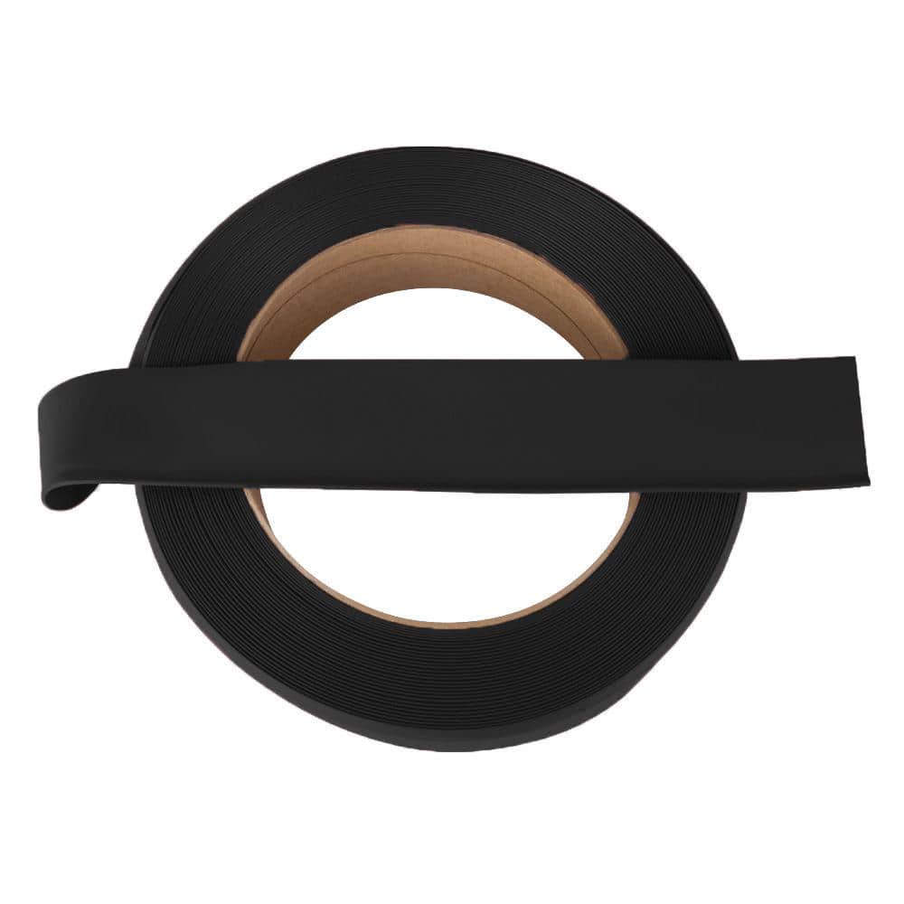 ROPPE Self-Stick Black 4 in. x 20 ft. x 0.080 in. Vinyl Wall Cove Base Coil (4)