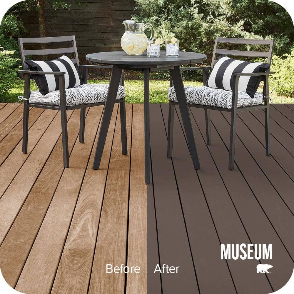 BEHR PREMIUM 1 qt. #MQ2-44 Museum Solid Color Waterproofing Exterior Wood Stain and Sealer (2)