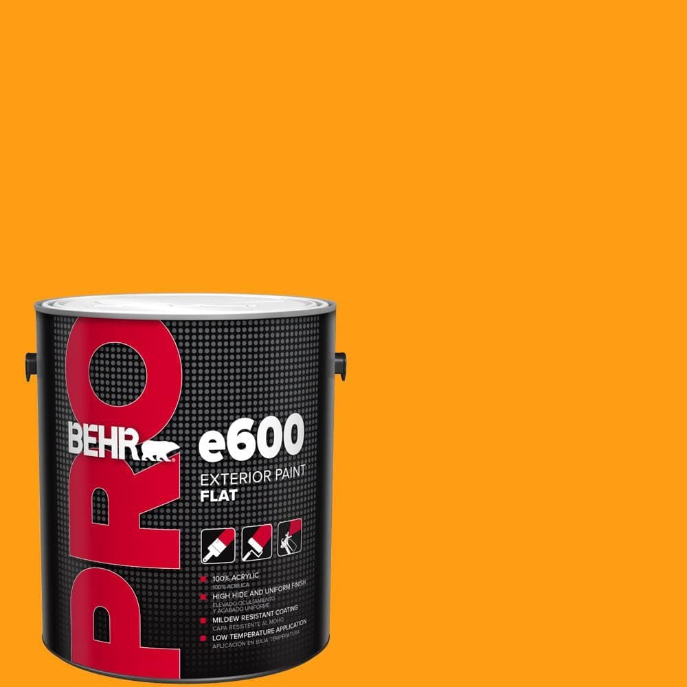 BEHR PRO 1 gal. #S-G-290 Orange Peel Flat Exterior Paint