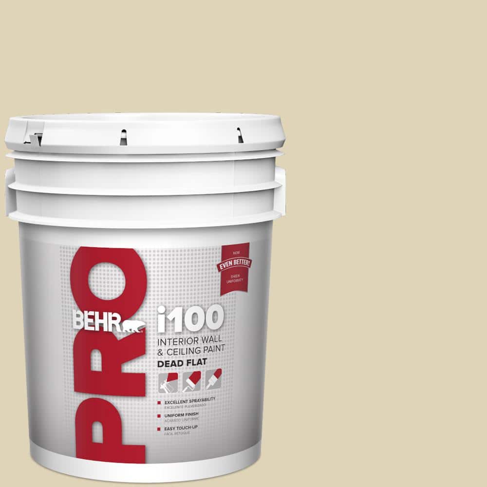 BEHR PRO 5 gal. #MQ3-16 Limescent Dead Flat Interior Paint (1)