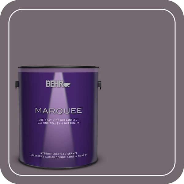 BEHR MARQUEE 1 gal. #MQ1-33 Sultry Smoke One-Coat Hide Eggshell Enamel Interior Paint & Primer (2)