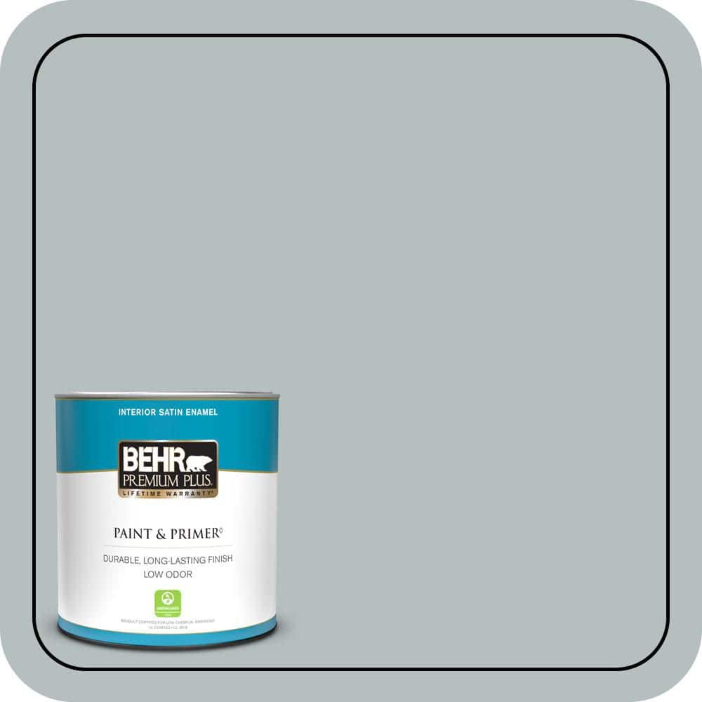 BEHR PREMIUM PLUS #720E-3 Rocky Mountain Sky Enamel Exterior Stain-Blocking Paint & Primer (1)