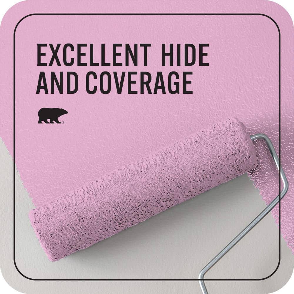 BEHR PREMIUM PLUS 1 qt. #P120-2 Gumball Flat EcoMix Plant-Based Interior Paint & Primer (2)