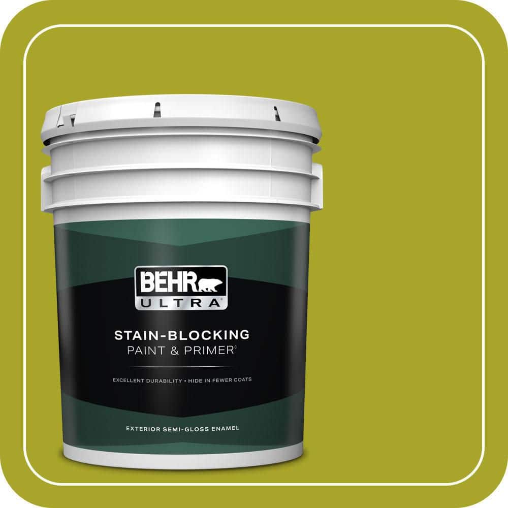 BEHR ULTRA 5 gal. #P340-7 Venom Semi-Gloss Enamel Exterior Paint & Primer