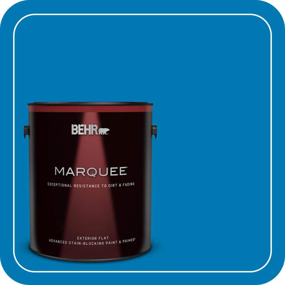 BEHR MARQUEE 1 gal. #P500-6 Deep River Flat Exterior Paint & Primer