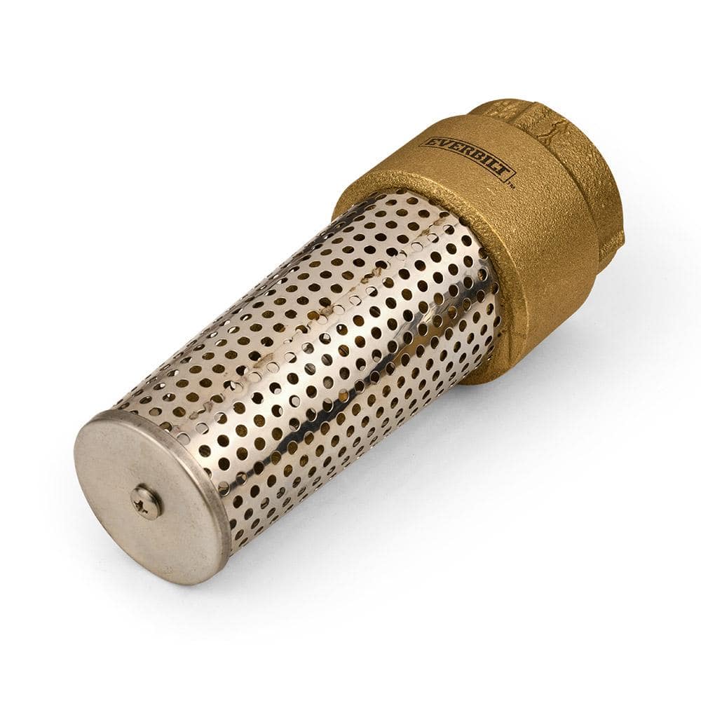 Everbilt 1-1/2 in. Brass Foot Valve (2)