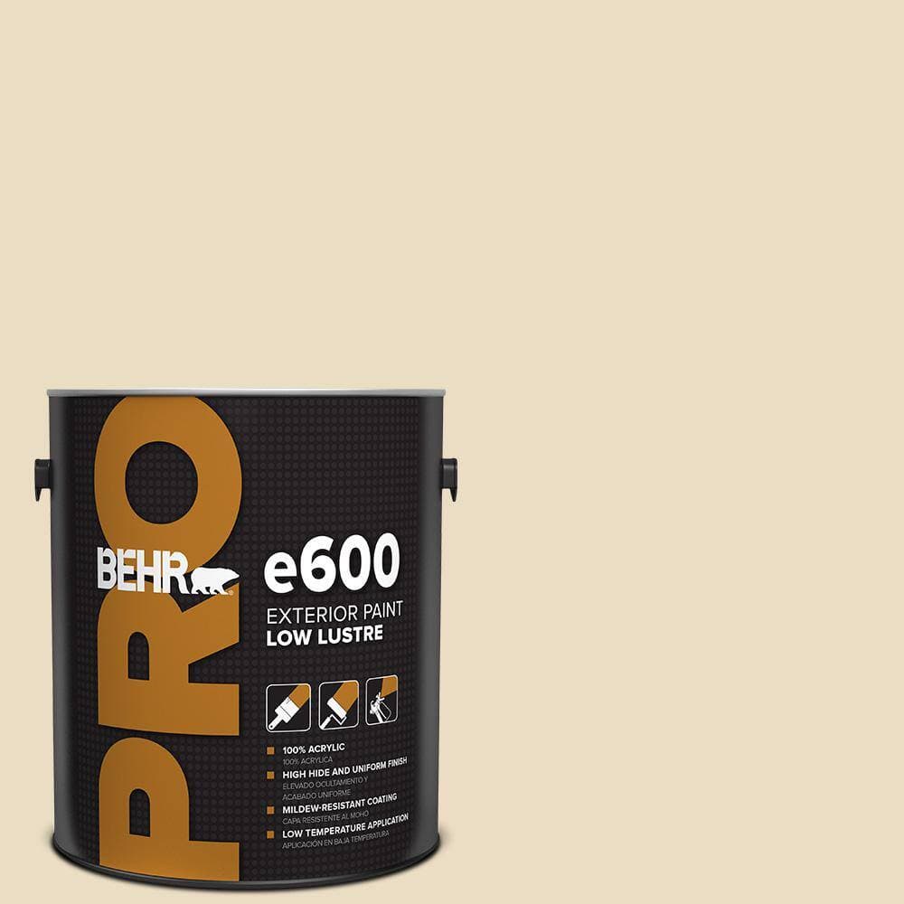BEHR PRO 1 gal. #YL-W06 Navajo White Low Luster Exterior Paint