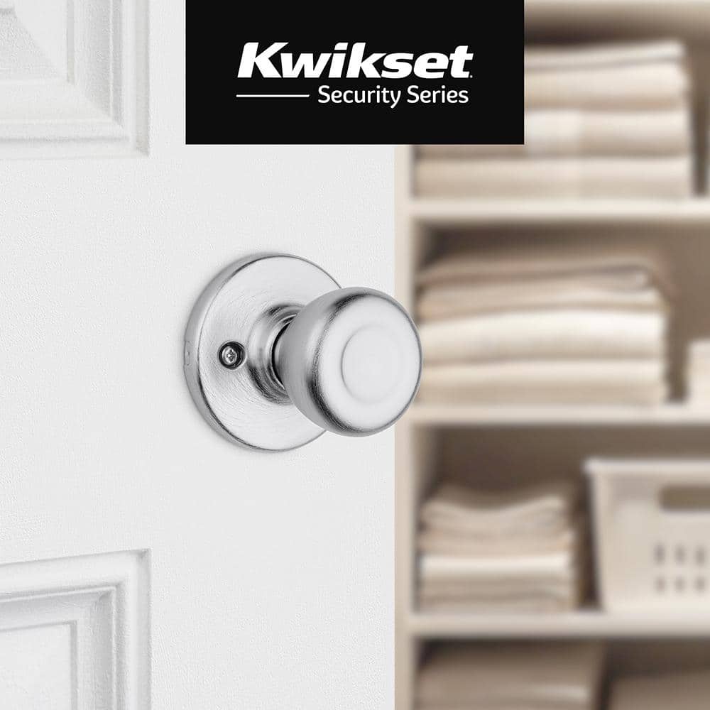Kwikset Tylo Satin Chrome Half-Dummy Door Knob (2)