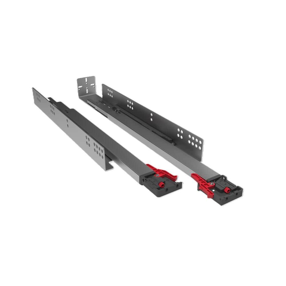 Everbilt 15 in. Steel Undermount Soft Close Full Extension Drawer Slide 1-pair