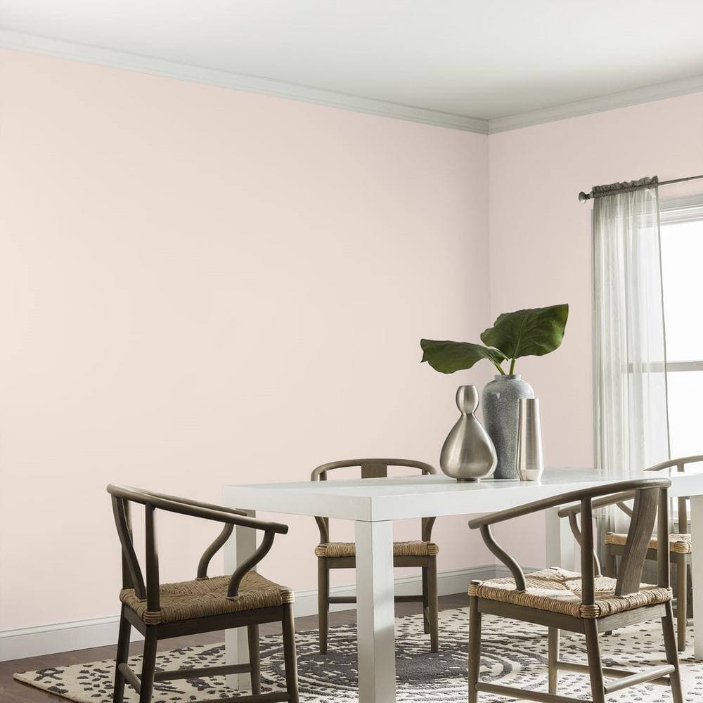 Glidden Diamond 1 qt. Ginger Cream PPG1052-1 Satin Interior Paint with Primer (4)