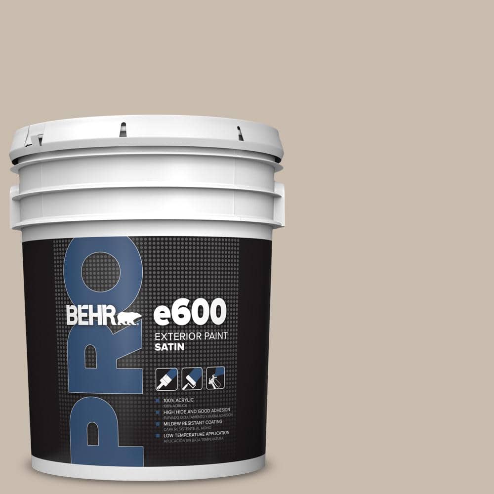 BEHR PRO 5 gal. #ECC-44-1 Barley Field Satin Exterior Paint