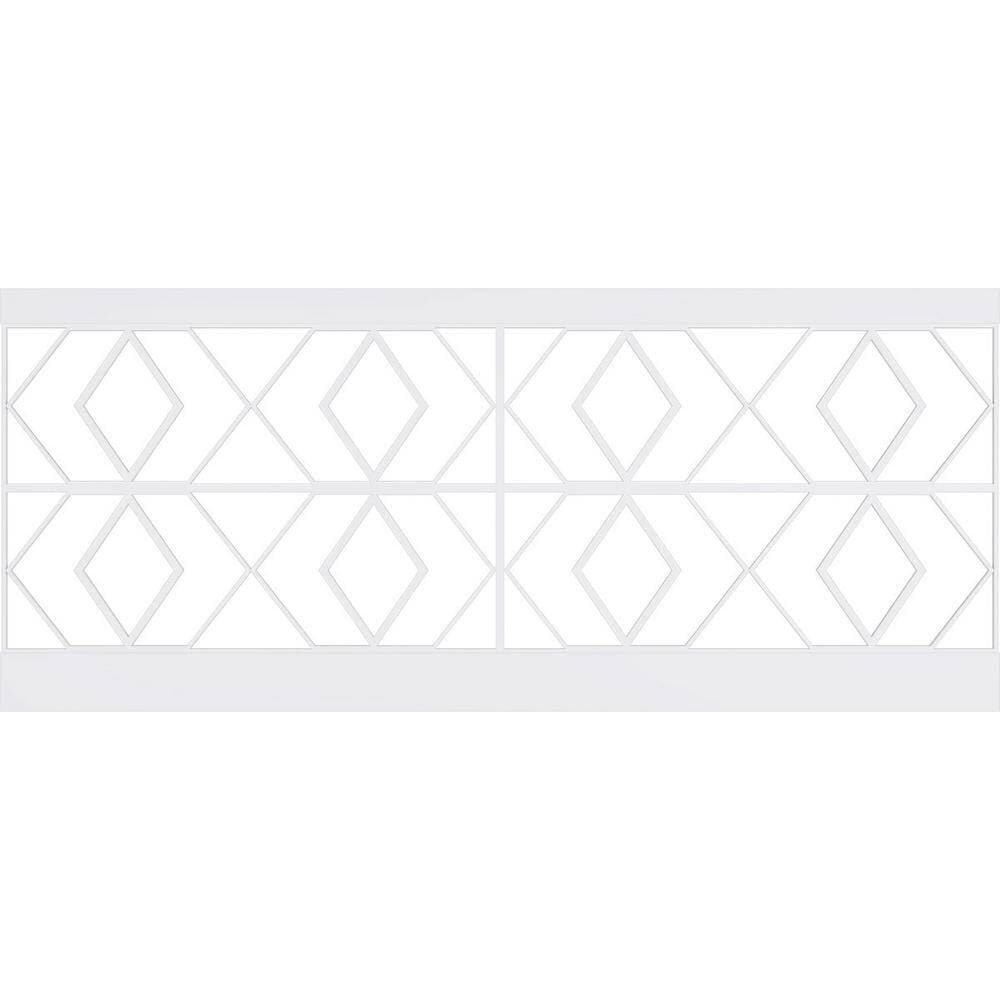 Ekena Millwork 40 in. H x 94-1/2 in. W 26.24 sq. ft. Hillrose PVC Wainscot Paneling Kit (2)