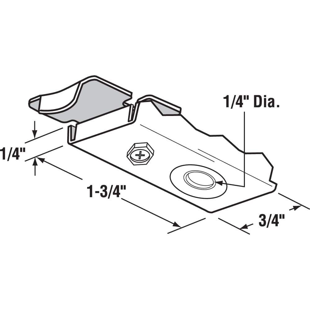 Prime-Line Bi-Fold Door Top Pivot Bracket, Cox (2)