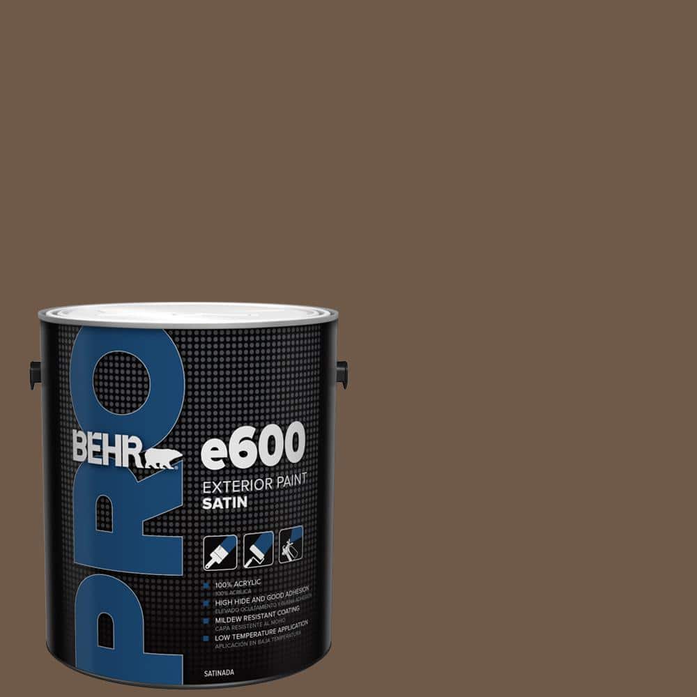 BEHR PRO 1 gal. #N230-7 Rustic Tobacco Satin Enamel Exterior Paint