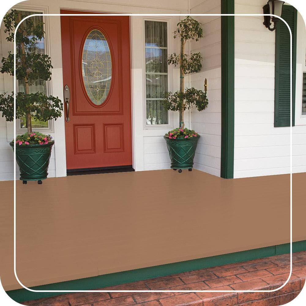 BEHR PREMIUM 1 gal. #MS-10 Desert Shade Low-Lustre Enamel Interior/Exterior Porch and Patio Floor Paint (3)