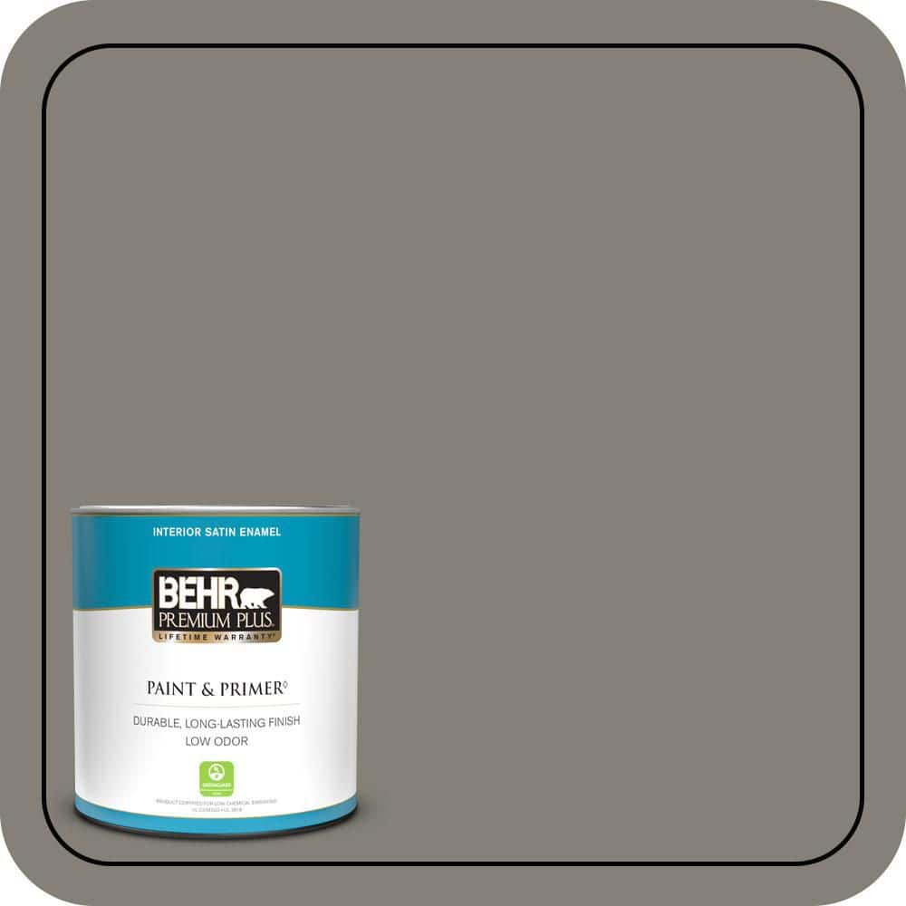 BEHR PREMIUM PLUS #N360-5A Wood Ash Enamel Interior/Exterior Paint & Primer Color Sample (1)