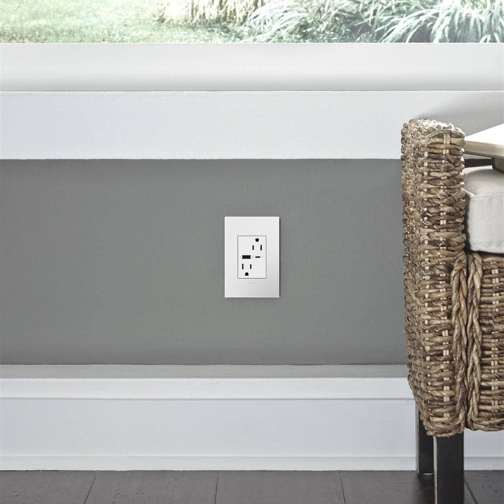 Legrand adorne Amp 120-Volt Duplex Outlet with 6.0 Amp Type A/C USB (2)