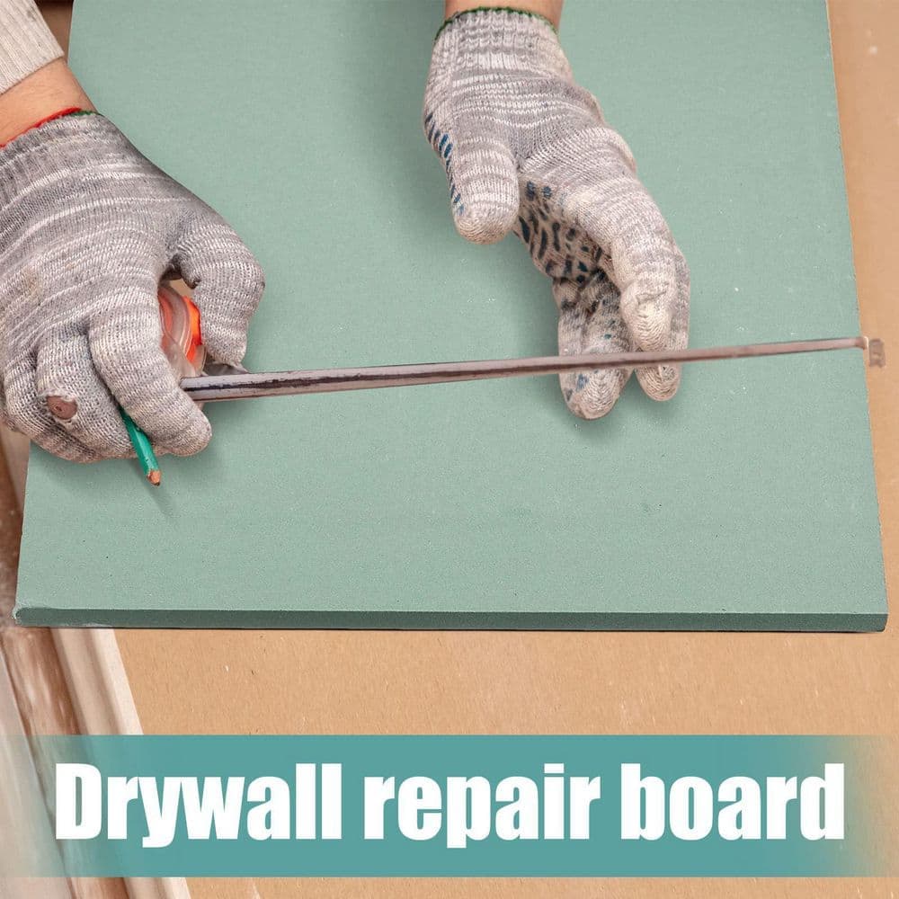 NVNOO 0.5 in. x 1 ft. x 1 ft. Drywall Repair Panel Drywall for Mend Wall (4-Pack) (3)