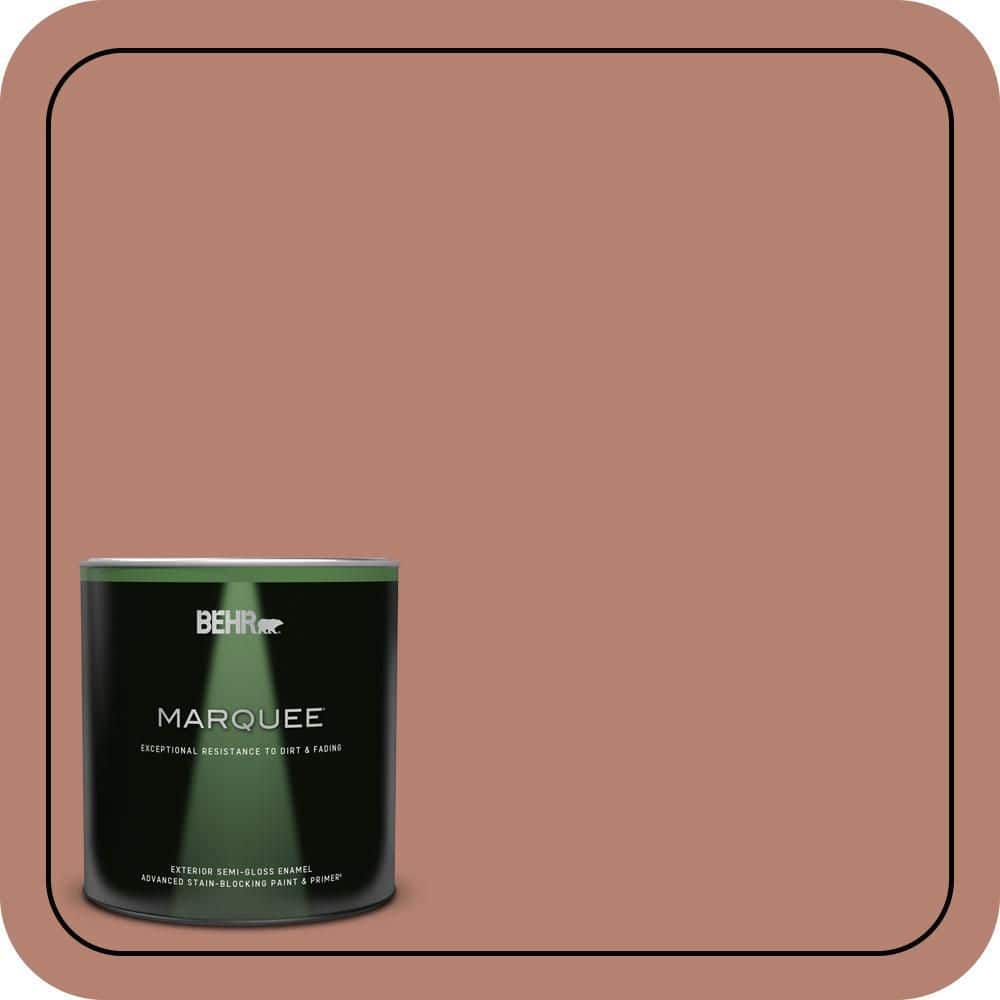 BEHR MARQUEE 1 qt. #S180-5 Auburn Glaze Semi-Gloss Enamel Exterior Paint & Primer