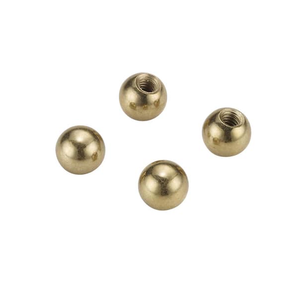 Bel Air Lighting 3/8 in. Brass Cap Nuts Tapped 8/32-IP (4-Pack)