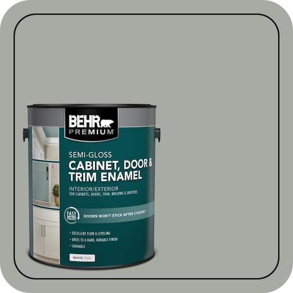 BEHR PREMIUM 1 gal. #PPU25-15 Flipper Semi-Gloss Enamel Interior/Exterior Cabinet, Door & Trim Paint (2)