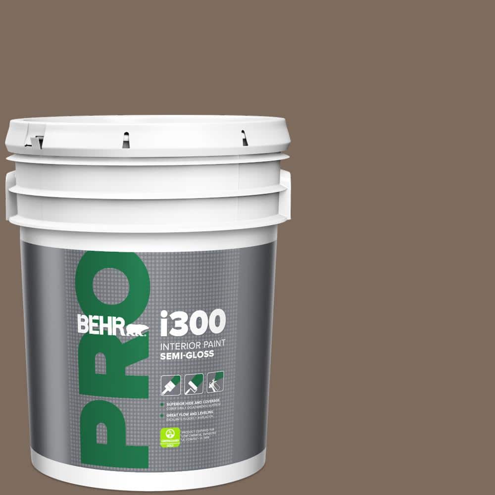 BEHR PRO 5 gal. #QE-23 Chalet Semi-Gloss Interior Paint