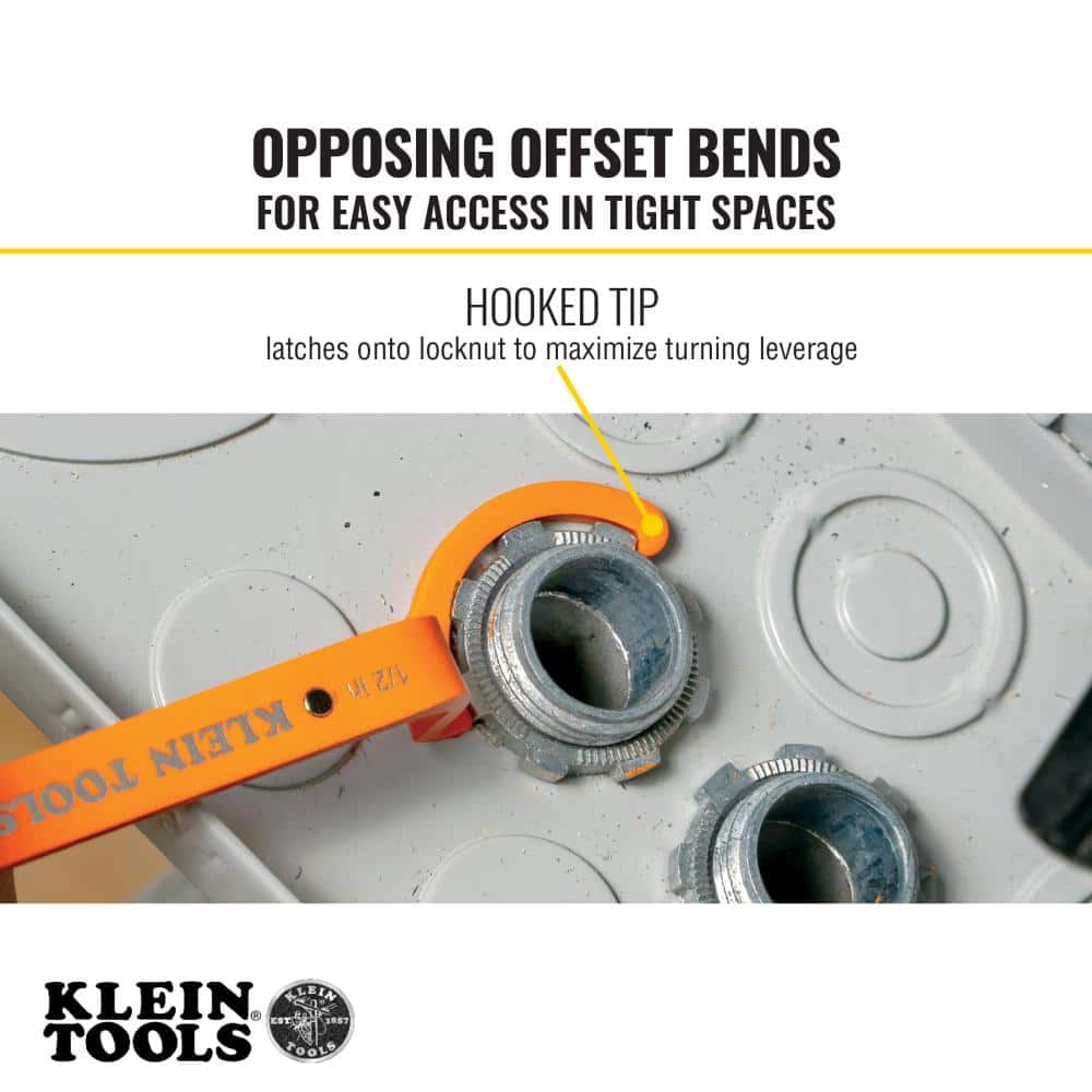 Klein Tools Offset Locknut Wrench Tool Set 3-Piece (3)