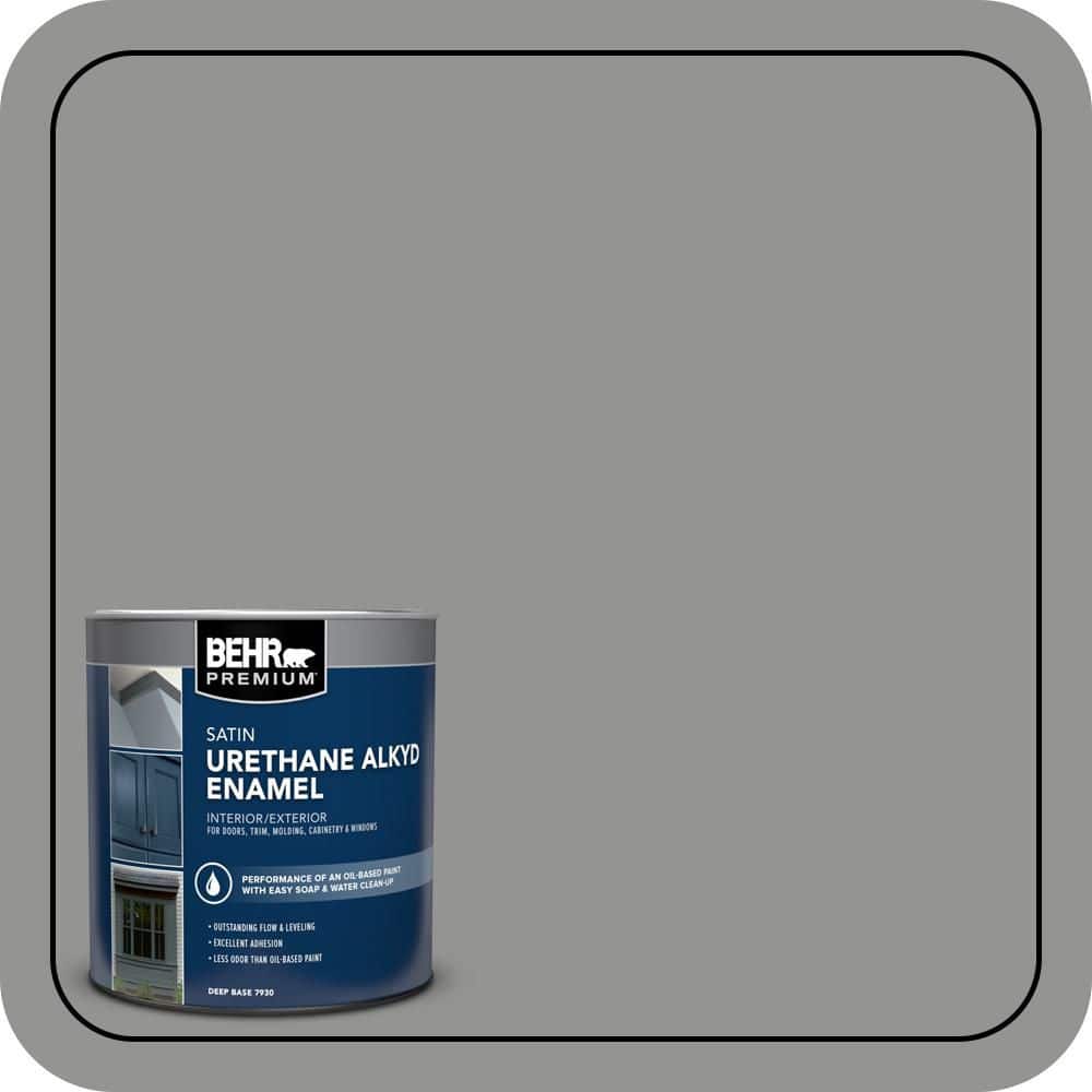 BEHR PREMIUM 1 qt. #780F-5 Anonymous Satin Enamel Urethane Alkyd Interior/Exterior Paint (1)