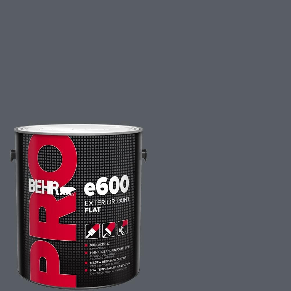 BEHR PRO 1 gal. #760F-6 Distant Thunder Flat Exterior Paint (1)