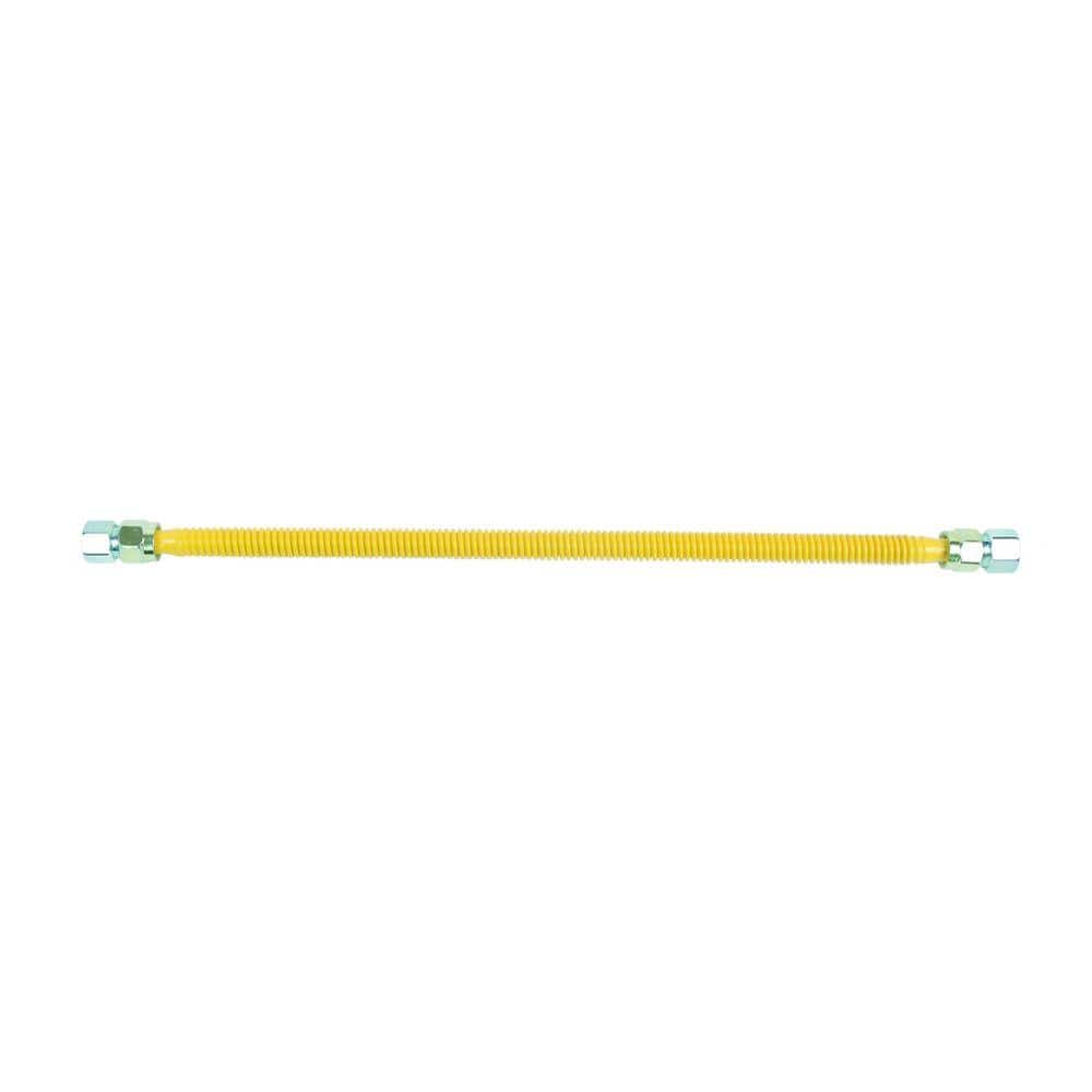 BrassCraft ProCoat 3/4 in. FIP x 3/4 in. FIP x 24 in. Stainless Steel Gas Connector 5/8 in. O.D. (150,000 BTU) (1)