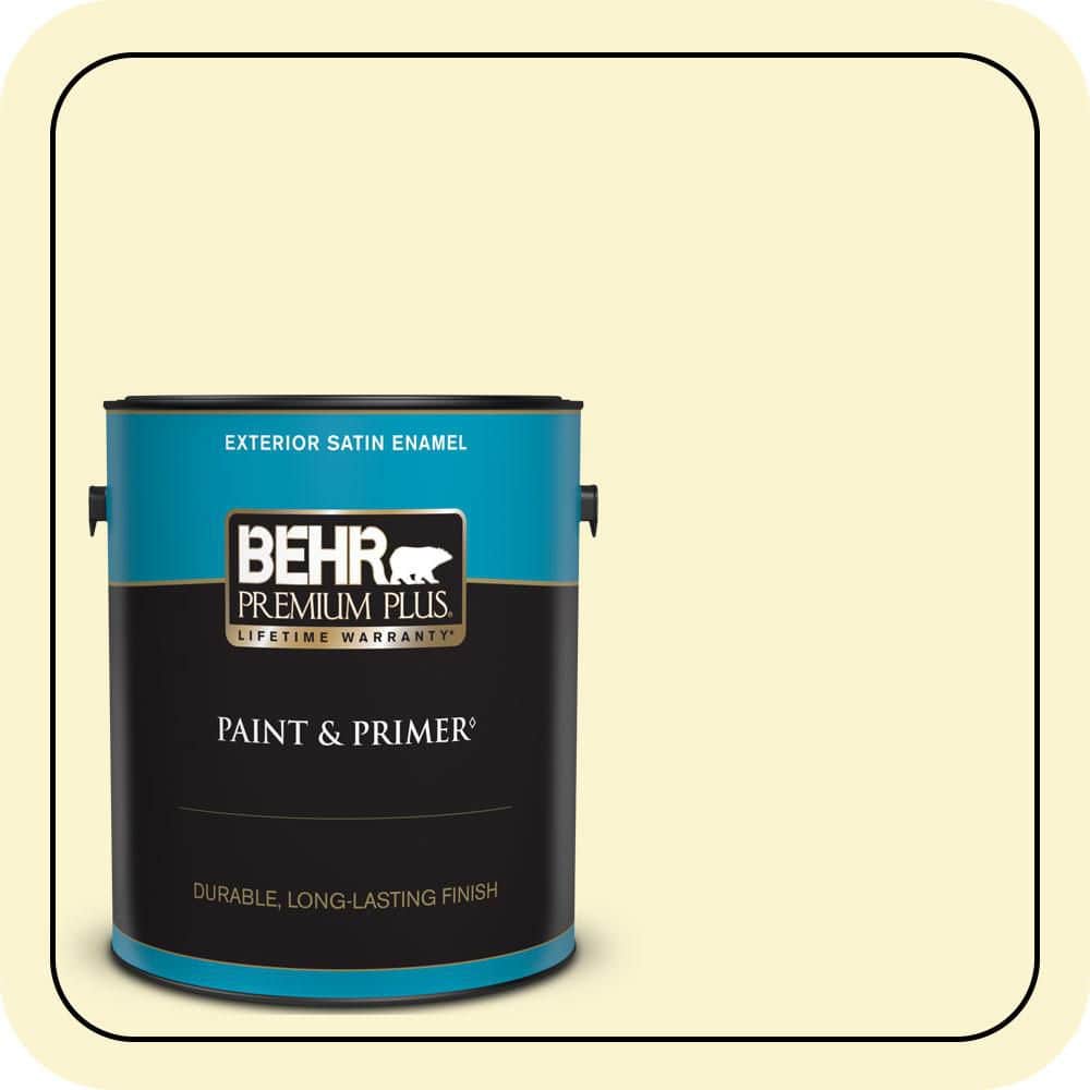 BEHR PREMIUM PLUS 1 gal. #P310-1 Effervescent Satin Enamel Exterior Paint & Primer